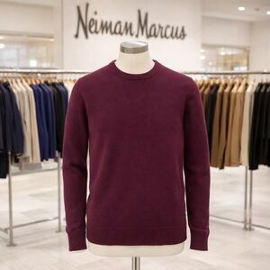 NAADAM Men's Crewneck Sweater in Burgundy Plum